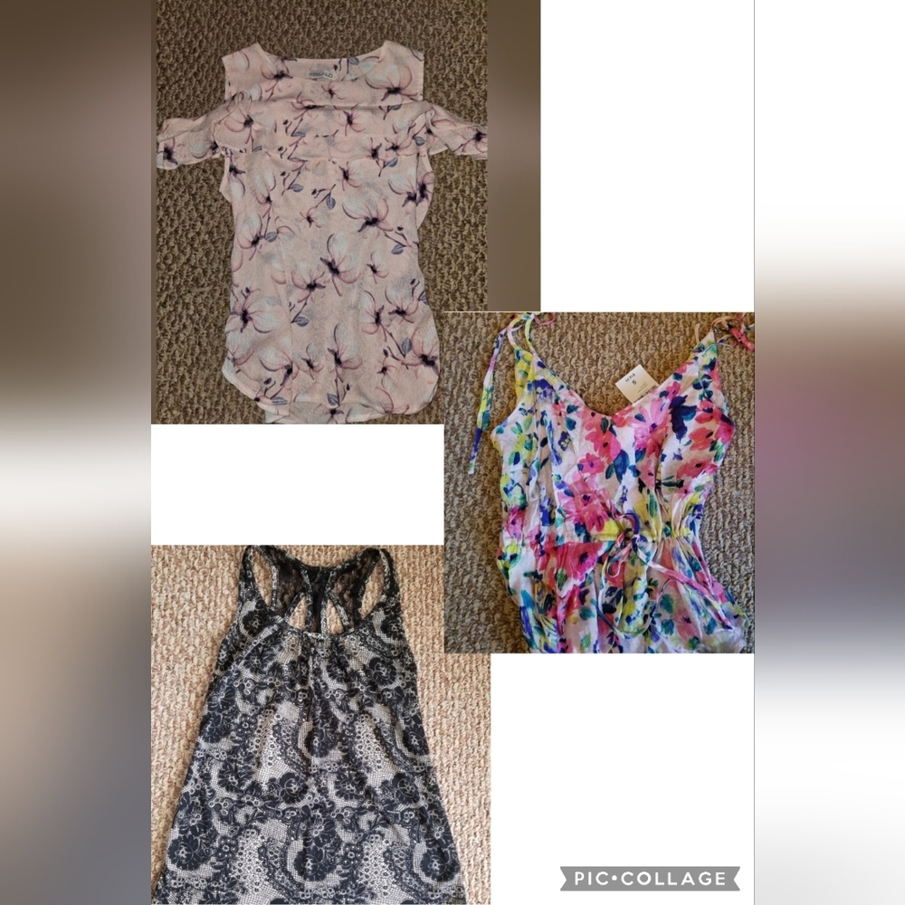 Floral Print Women's Tops Set